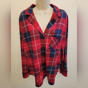 NWT Soma Long Sleeve Button Down Pajama Top (No Bottoms)